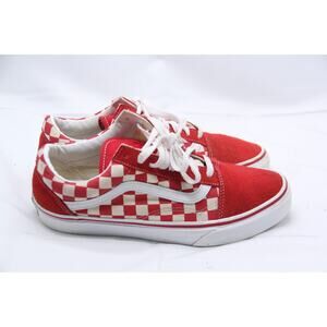 Vans Off The Wall Red Checkered Shoes Men’s 7.5 Womens 9 Sneakers 751505 Low